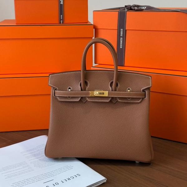 【エルメス HERMES】バーキン25 ゴールド (37) トゴ ゴールド金具（100％手縫）